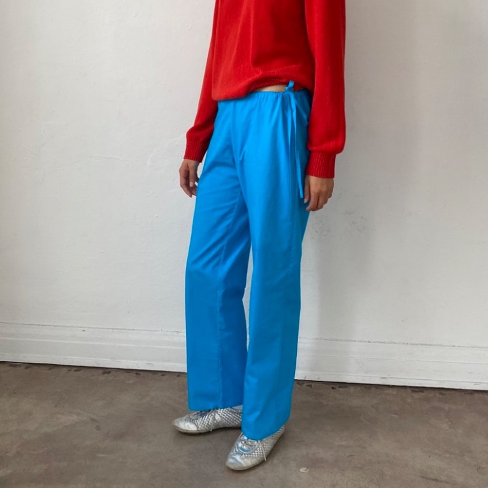 Brooke Callahan Turquoise Tie Pants Women's